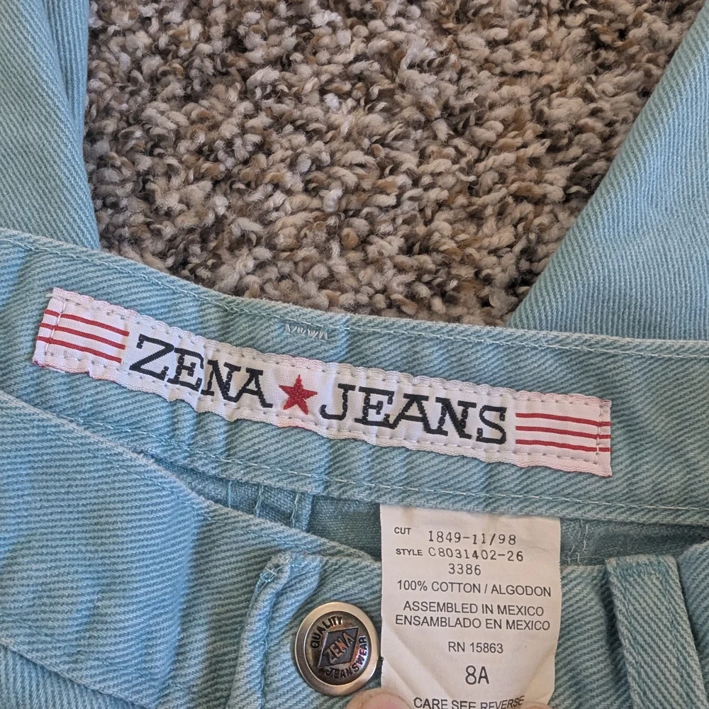 Zena light Blue 1990s Vintage Jeans|Size 8A - Picture 6 of 11